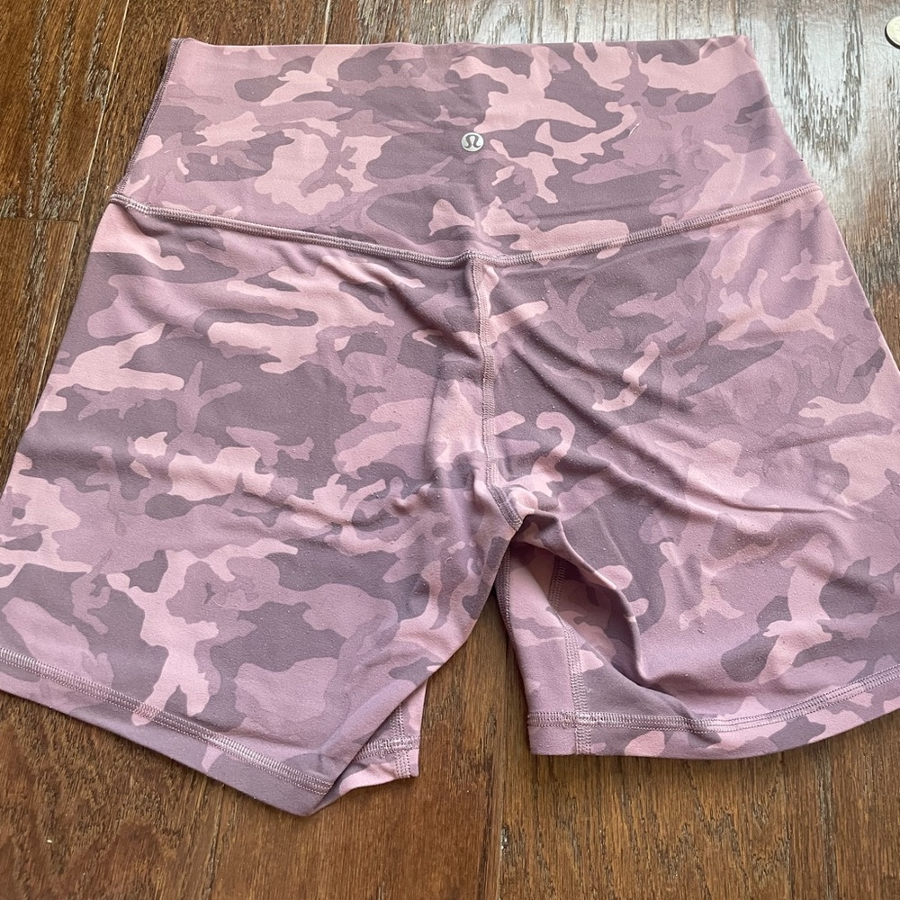 Lululemon align shorts  Incognito Camo Pink Taupe Multi